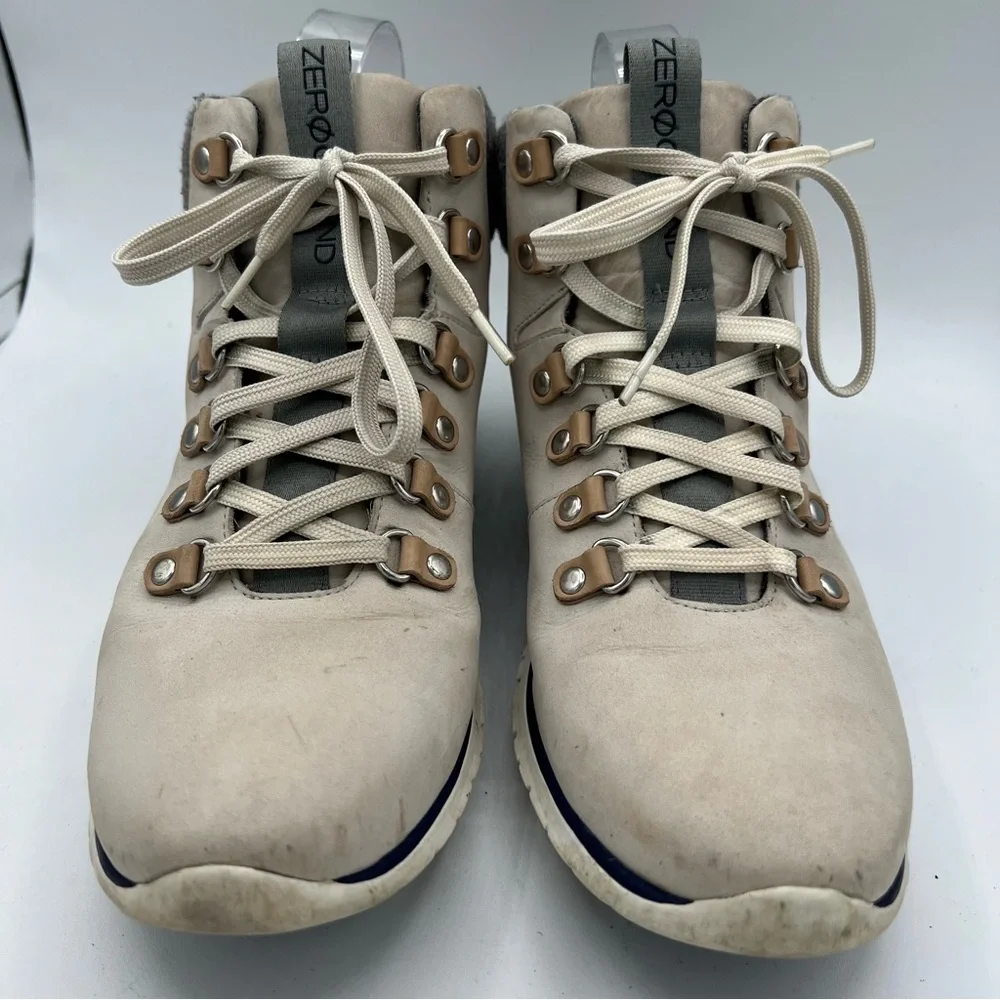 Cole Haan Zero Grand OS Waterproof Hiking Boots Women’s Size 9 Gray Ivory